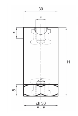 rysunek techniczny izolator CS CES